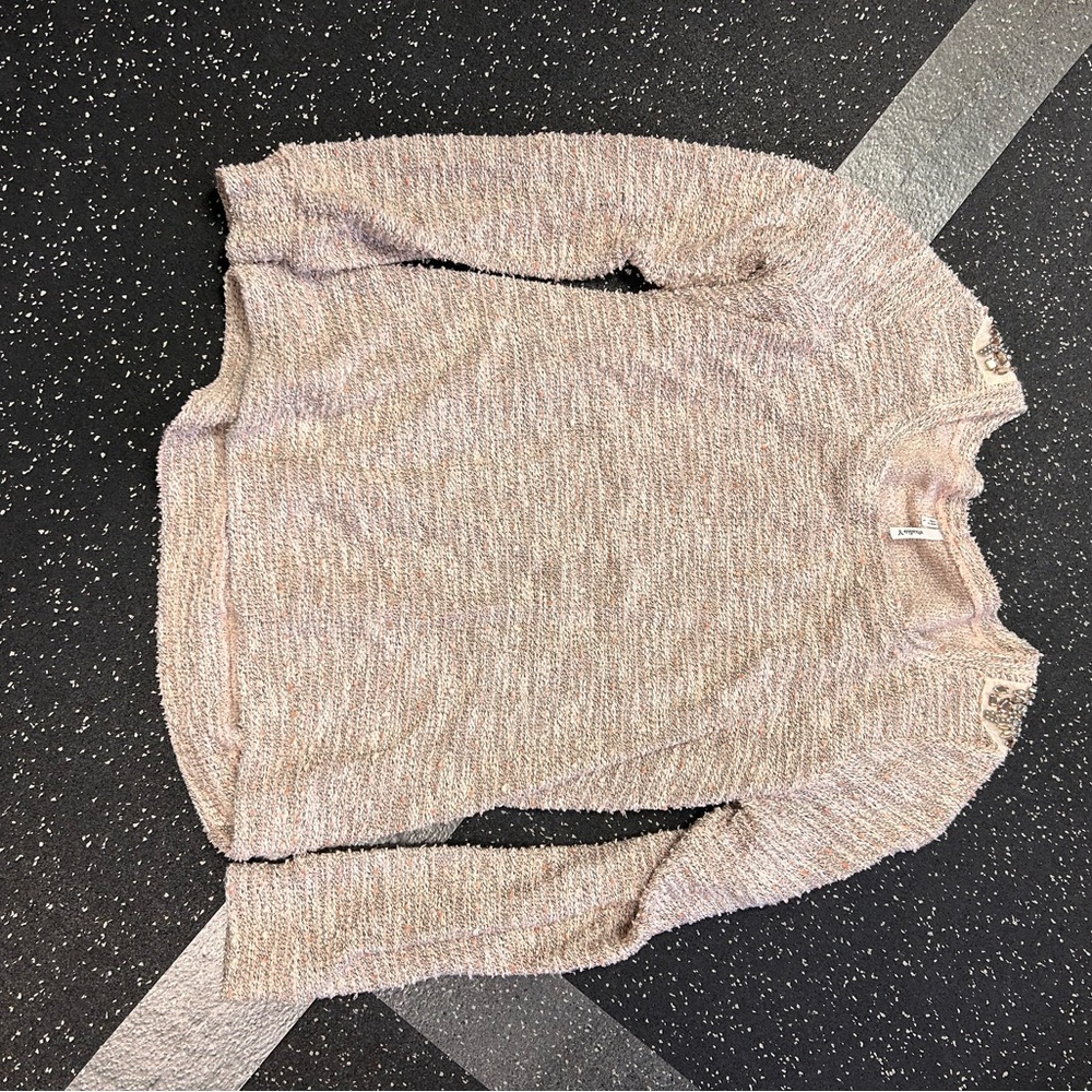 Studio Y Textured Cream / Pink Sweater